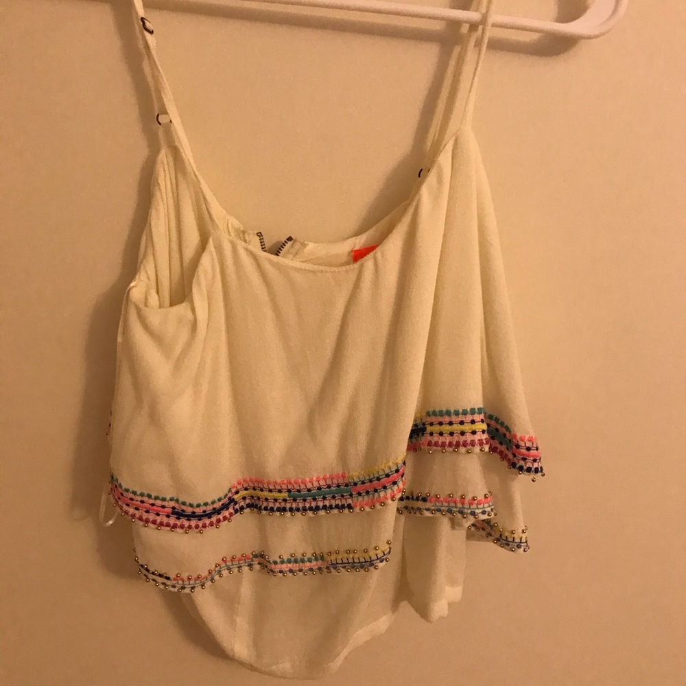 Beaded crop top
